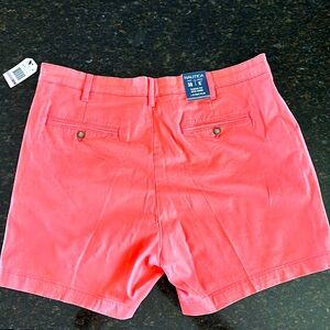 Nautica Classic Fit Deck Short + Stretch 38 Waist 6” Inseam Color Sugar coral